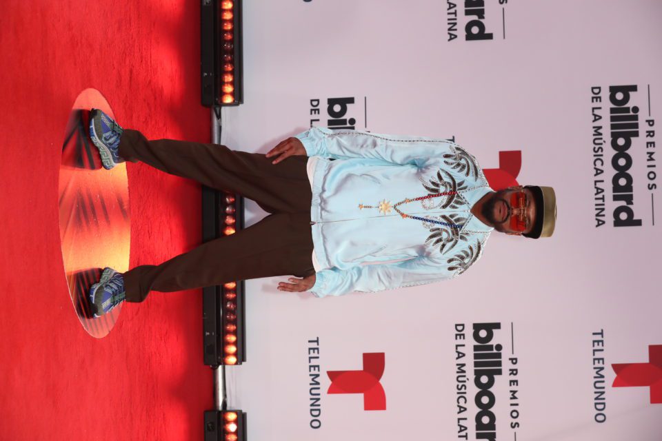 PREMIOS BILLBOARD DE LA MòSICA LATINA 2020 -- Pictured: apl.de.ap, on the red carpet at the BB&T Center in Sunrise, FL on October 21, 2020 -- (Photo by: Aaron Davidson/Telemundo)