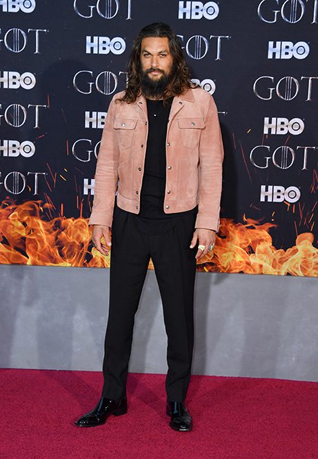 US actor Jason Momoa arrives for the "Game of Thrones" eighth and final season premiere at Radio City Music Hall on April 3, 2019 in New York city. (Photo by Angela Weiss / AFP)