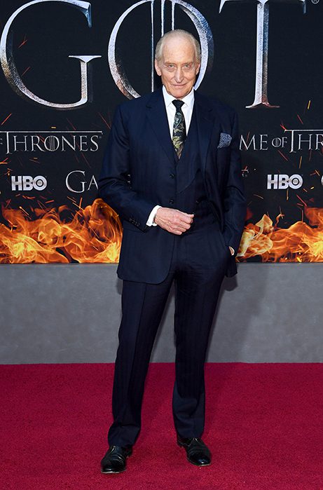 NEW YORK, NEW YORK - APRIL 03: Charles Dance attends the "Game Of Thrones" Season 8 Premiere on April 03, 2019 in New York City. Dimitrios Kambouris/Getty Images/AFP