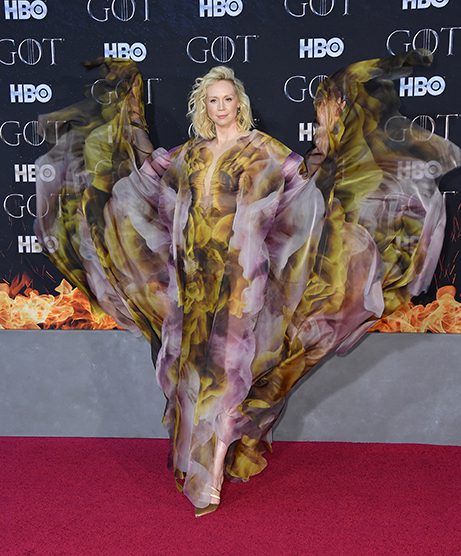 British actress Gwendoline Christie arrives for the "Game of Thrones" eighth and final season premiere at Radio City Music Hall on April 3, 2019 in New York city. (Photo by Angela Weiss / AFP)