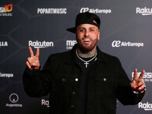 Singer Nicky Jam poses during the premiere of the "Messi10" show in Barcelona, Spain, October 10, 2019. REUTERS/Albert Gea