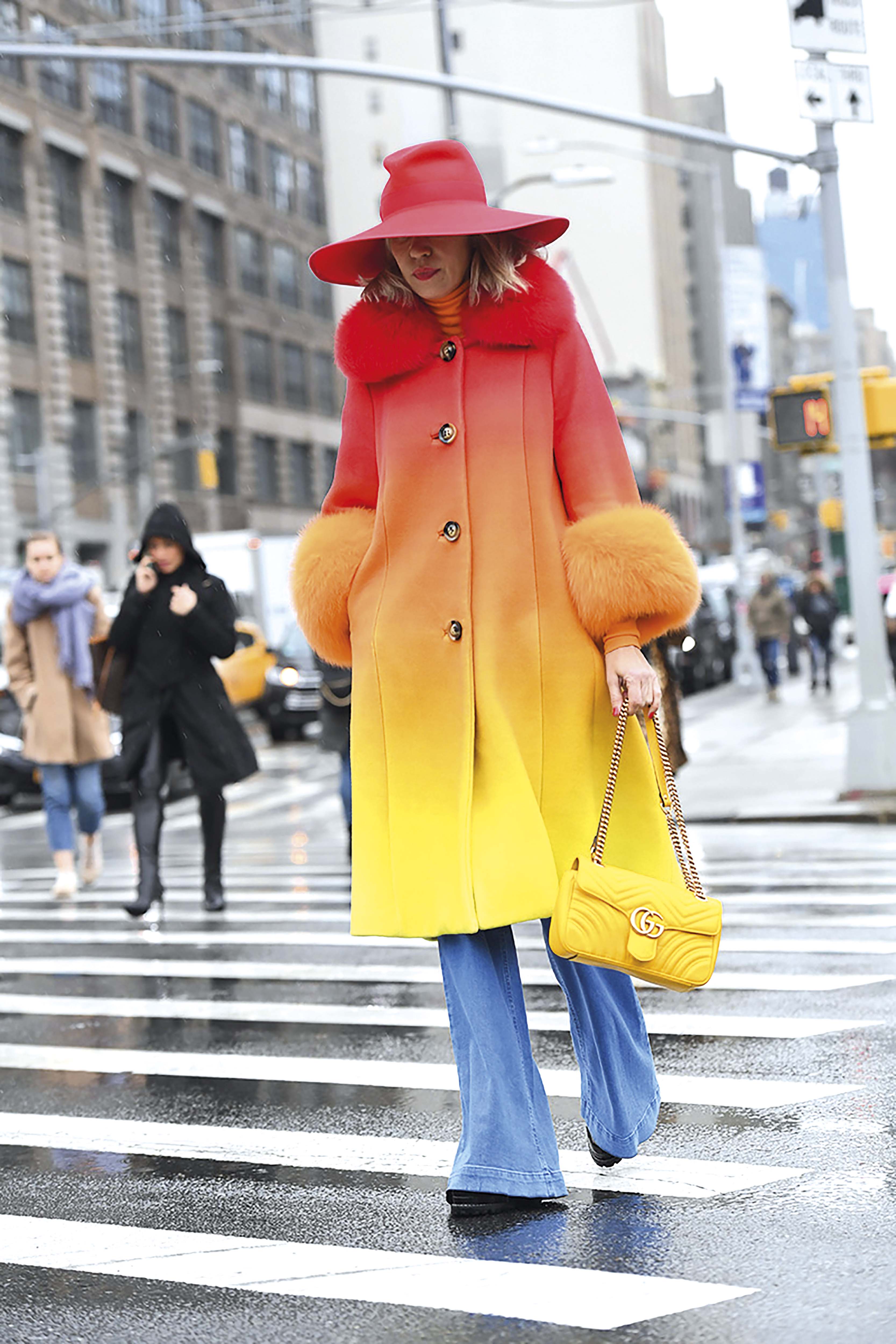 Credit: Photo by REX/Shutterstock (10099924ad)Street StyleStreet Style, Fall Winter 2019, New York Fashion Week